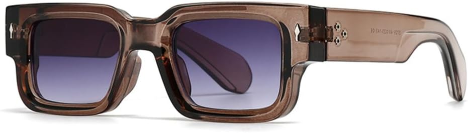 

Винтажные маленькие солнцезащитные очки для женщин и мужчин, модные ретро-очки с толстой оправой, роскошные мужские солнцезащитные очки с защитой от УФ-излучения UV400 TYUVIVO, White Grey