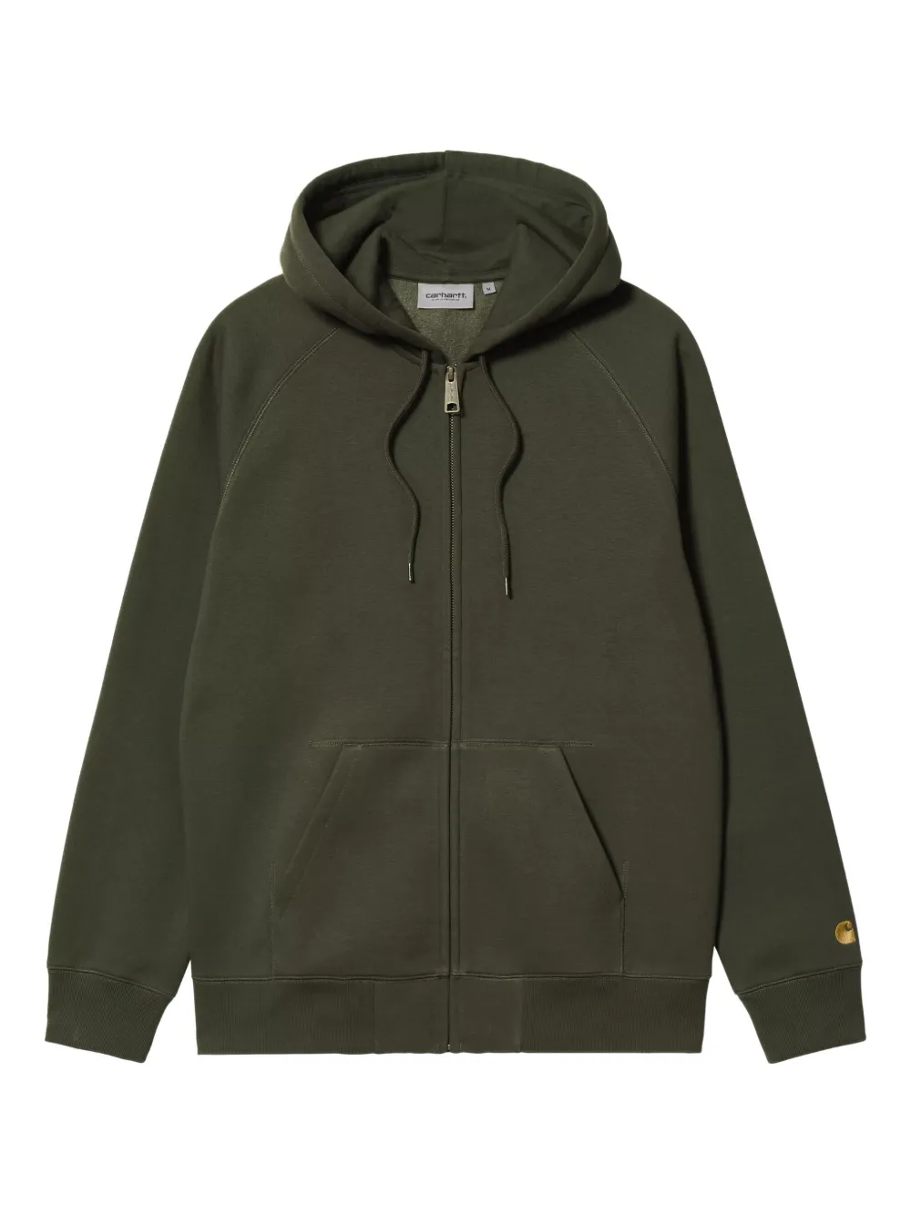 

Худи на молнии CARHARTT WIP, зеленый