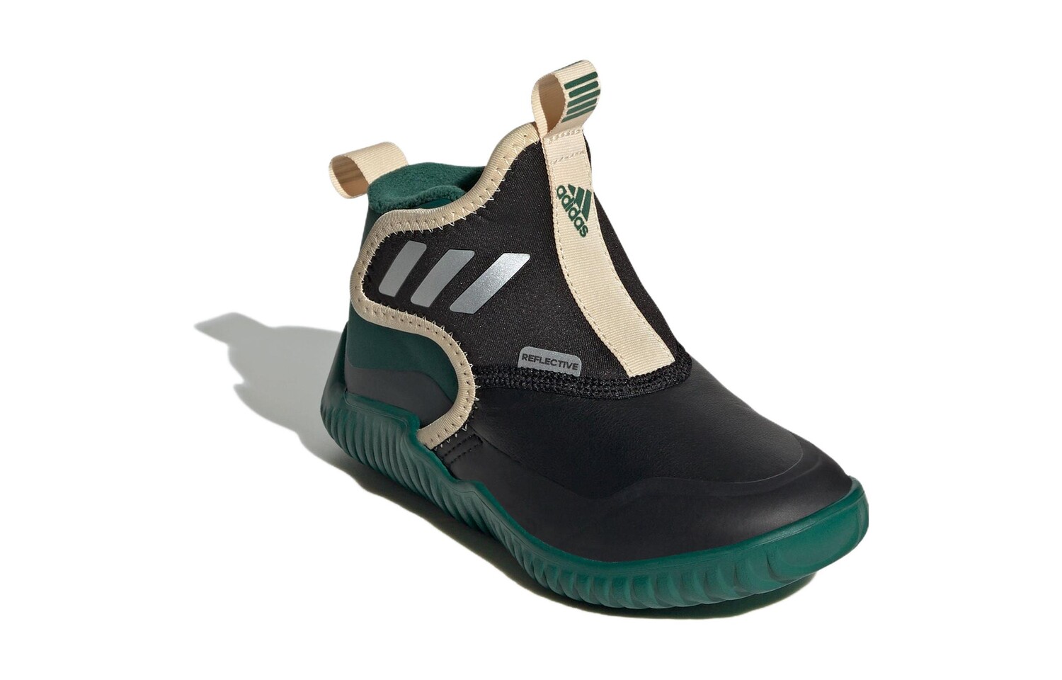 Кроссовки adidas Rapidazen Slip-on Kids Lifestyle Shoes Kids Mid-top, черный/зеленый — фото 3