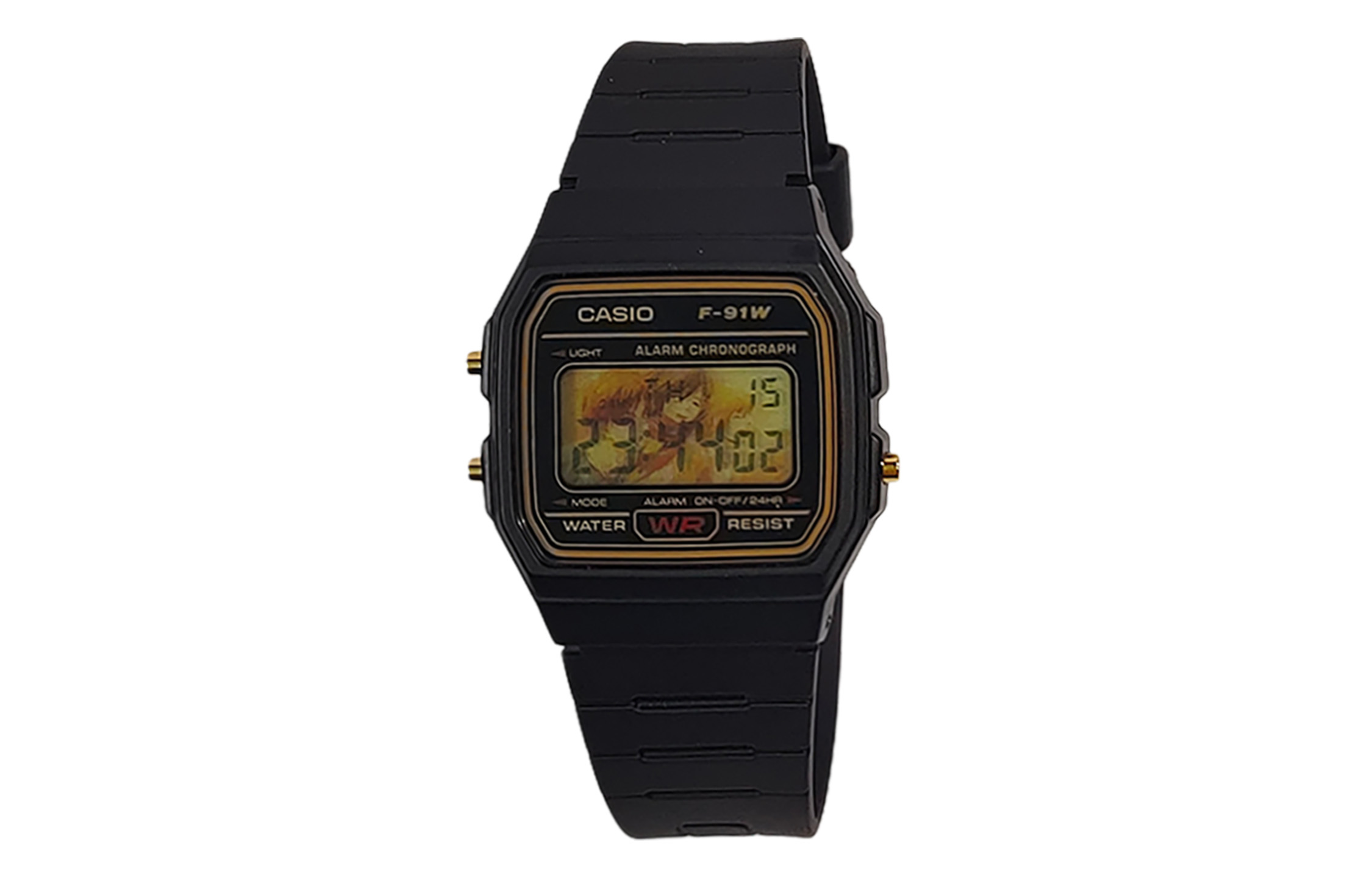 

CASIO Часы Retrofit Series Quartz Movement Resin Strap Watch Unisex Black Dial