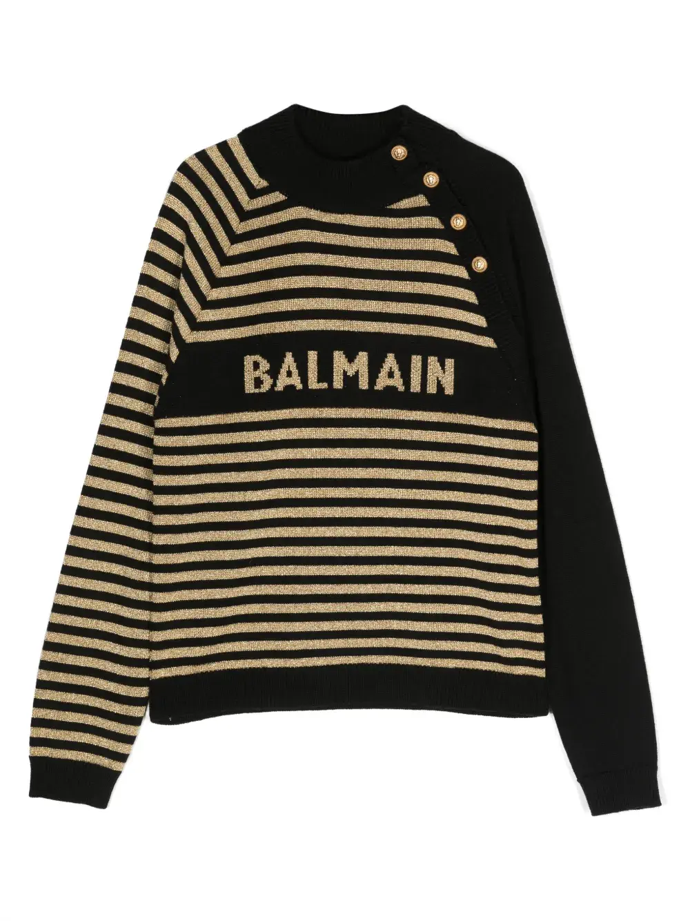 

Джемпер с логотипом Balmain Kids, черный