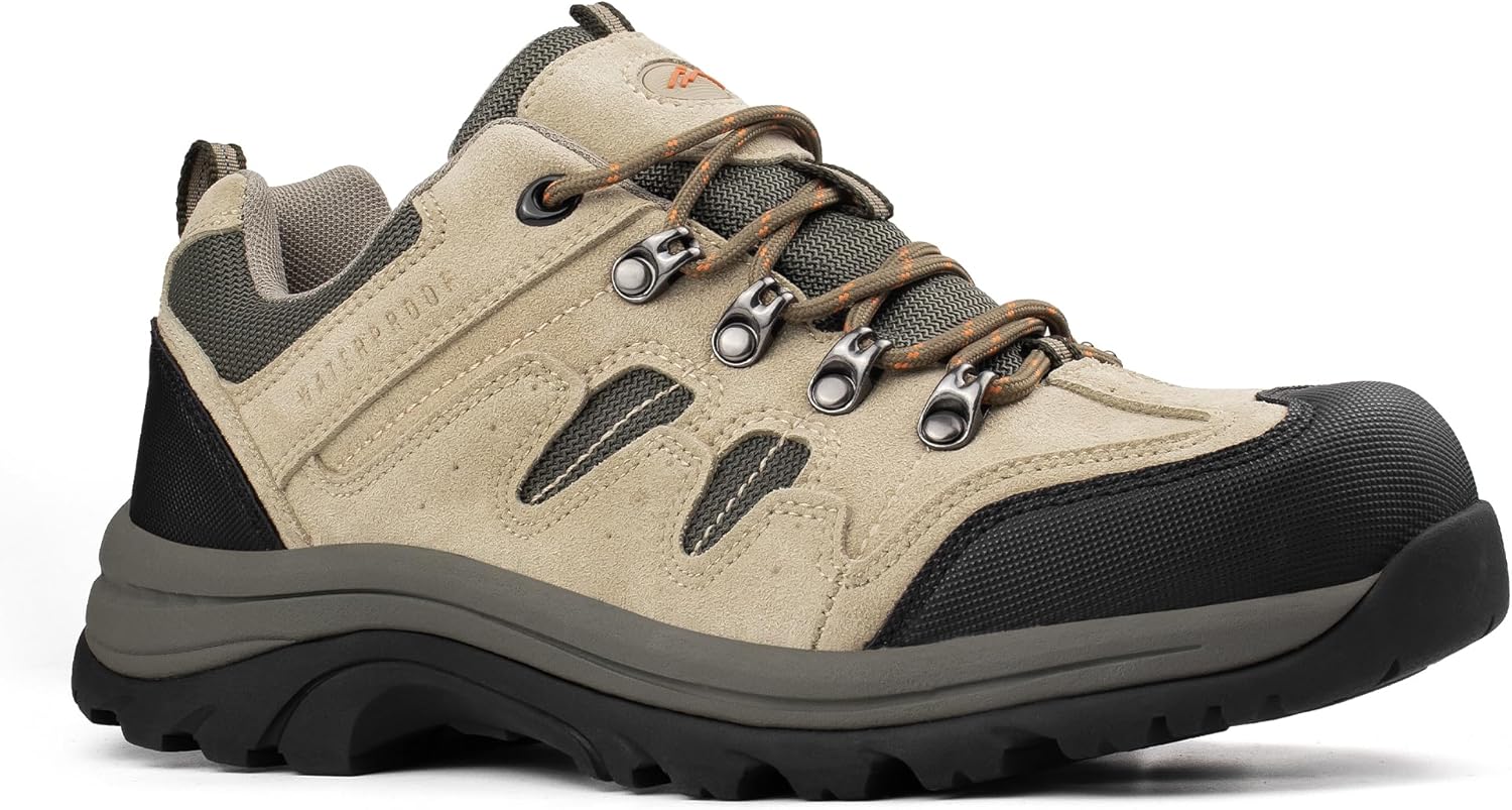 

Мужские водонепроницаемые походные ботинки CC-Los для активного отдыха, удобные трекинговые кроссовки, легкая рабочая обувь, Tan Waterproof