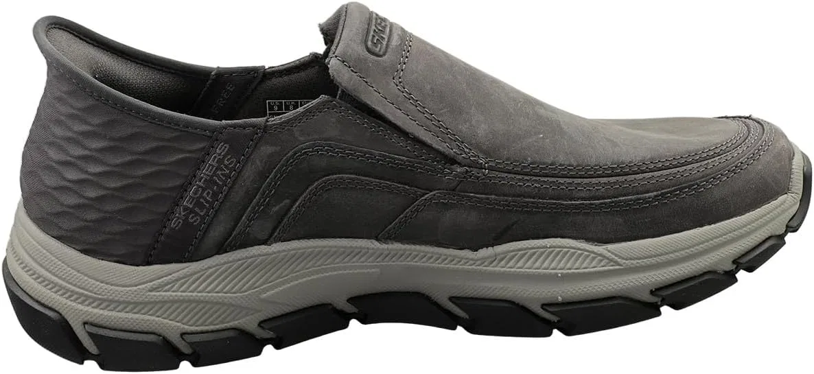 Мужские слипоны Skechers Respected Holmgren, Gray — фото 4