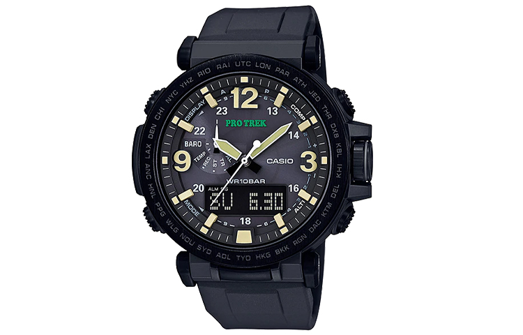 

CASIO Часы Men PRO TREK 51.6mm Black Watch PRG-600Y-1