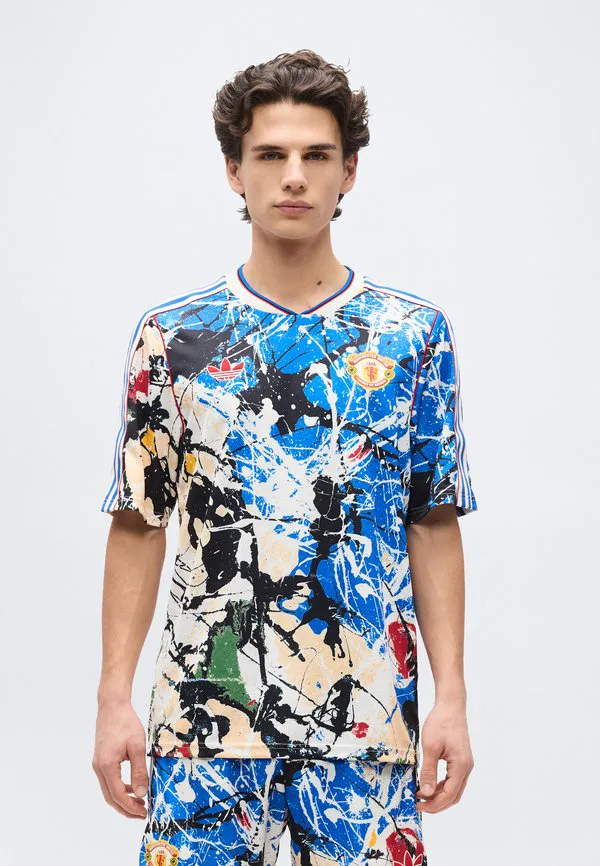 Футболка с принтом «каменные розы» команды «манчестер юнайтед» Adidas Originals, Multicolor