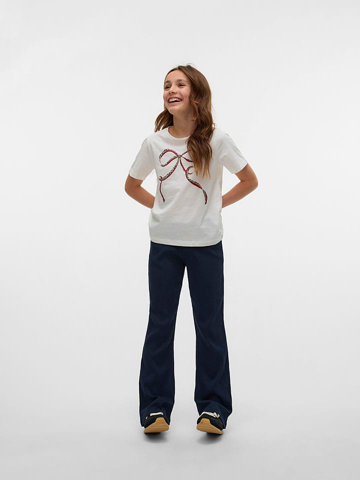 

Vero Moda Girl Футболка "Келли" кремового цвета, Бежевый, Vero Moda Girl Футболка "Келли" кремового цвета