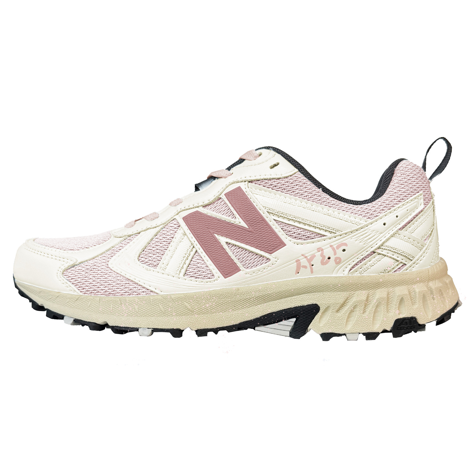 

New Balance Кроссовки для бега NB 410 V5 Abrasion Resistant Low top Unisex бежево-розовые