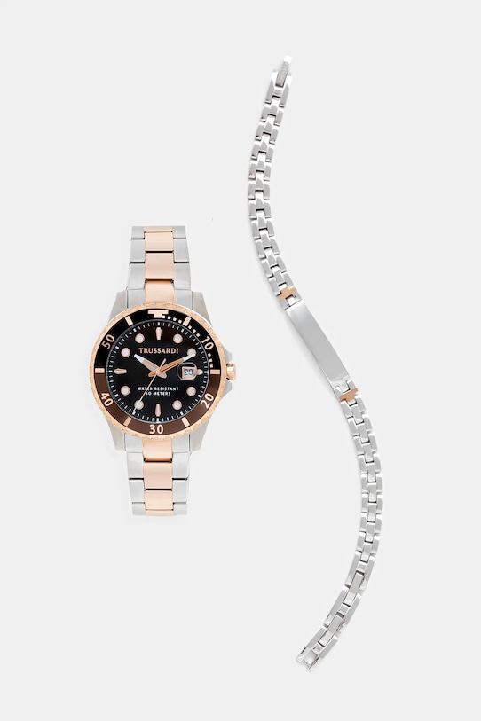 

Часы и браслет CITY LIFE Trussardi, серебряный