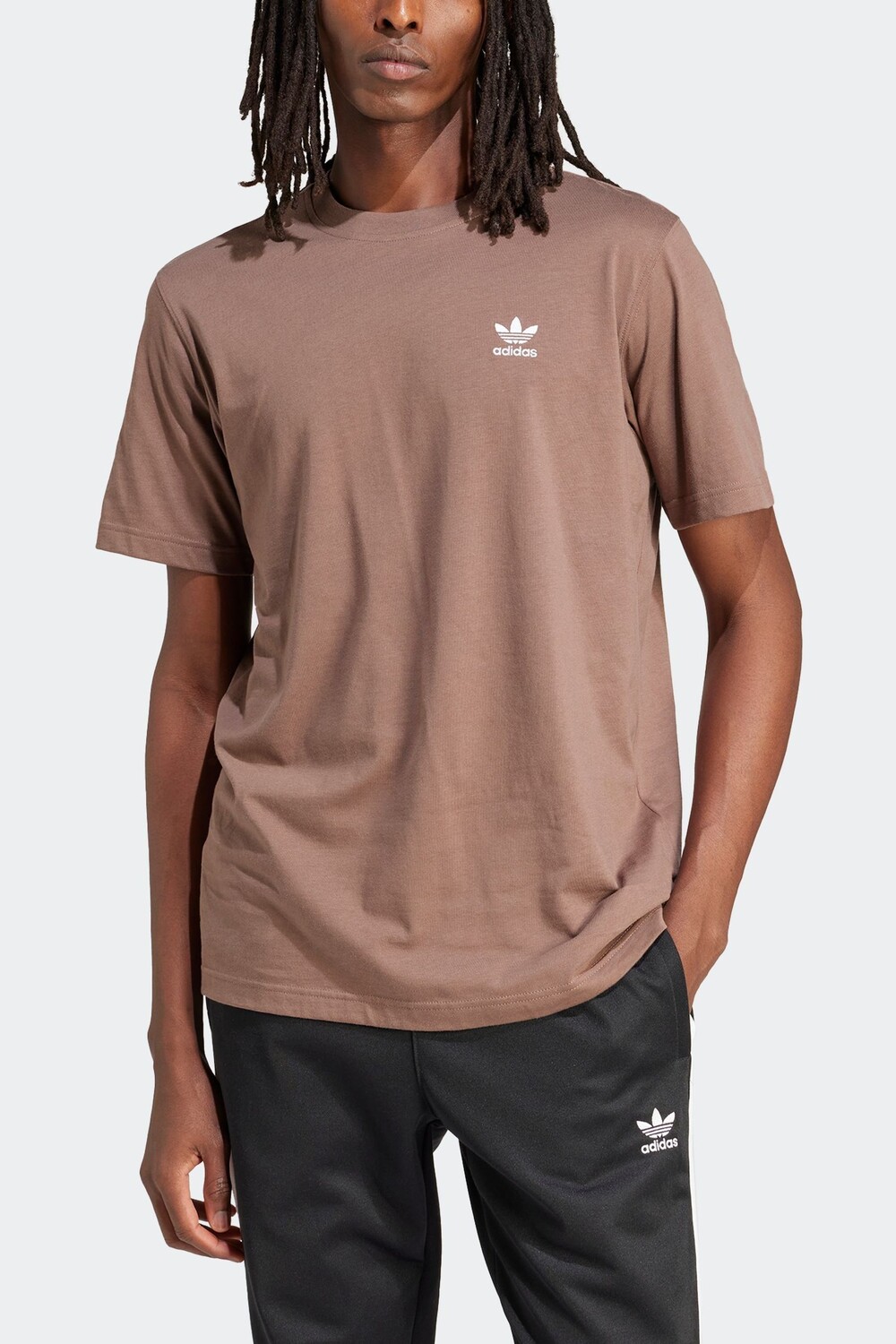 

Футболка Trefoil Essentials Adidas Originals, коричневый