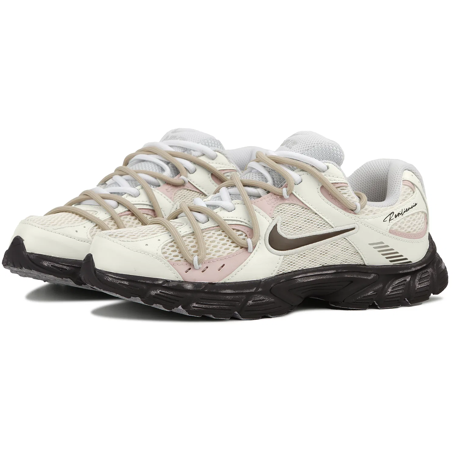 Детские беговые кроссовки Nike V5 RNR бежевые — фото 4