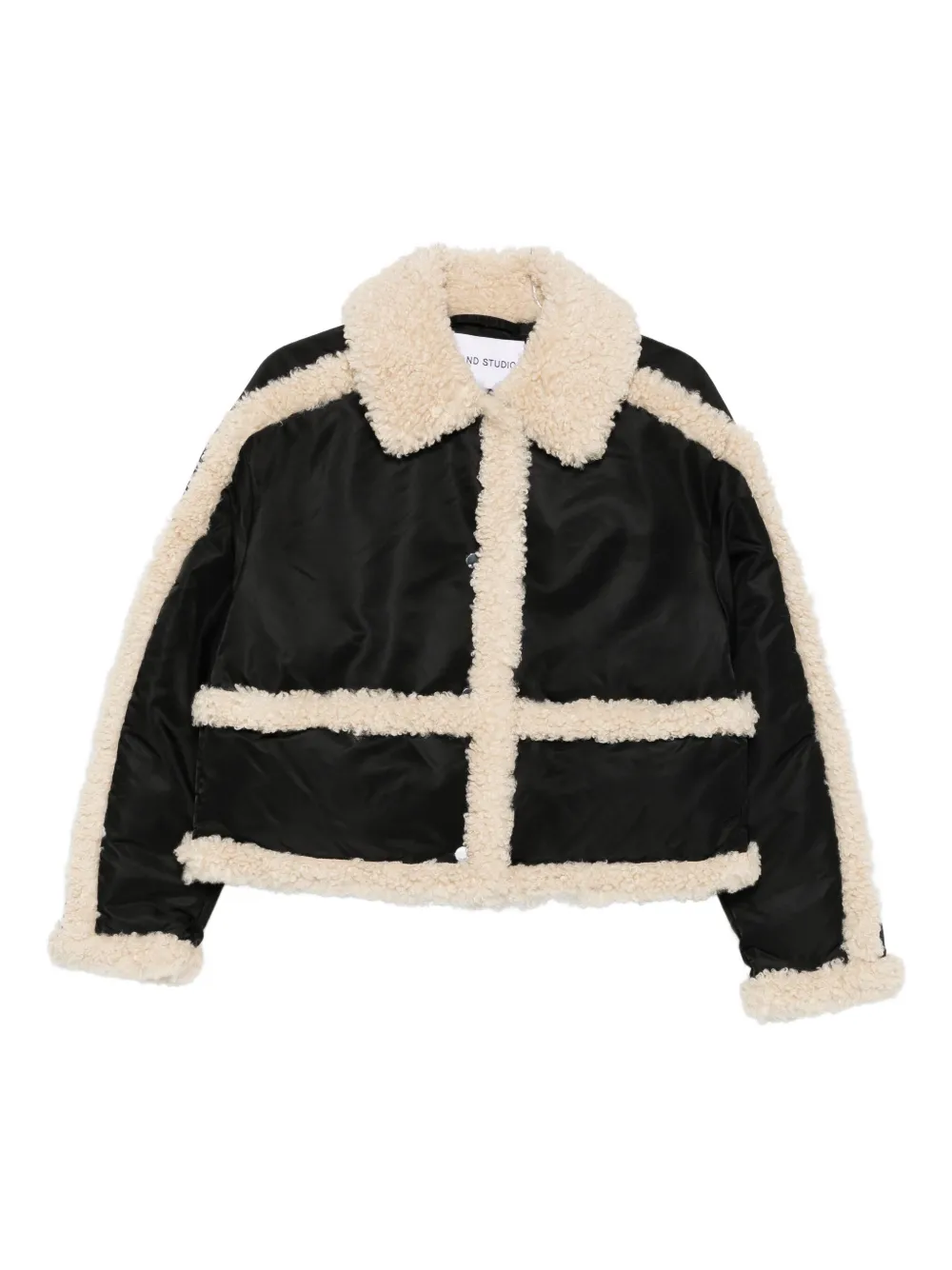 

Куртка с отделкой из искусственной овчины Stand Studio, черный
