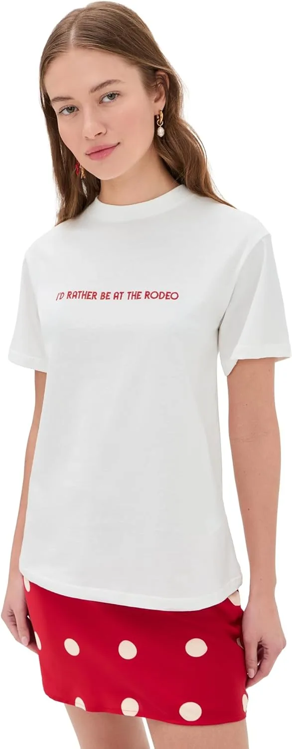 

Never Fully Dressed женская белая футболка Rodeo