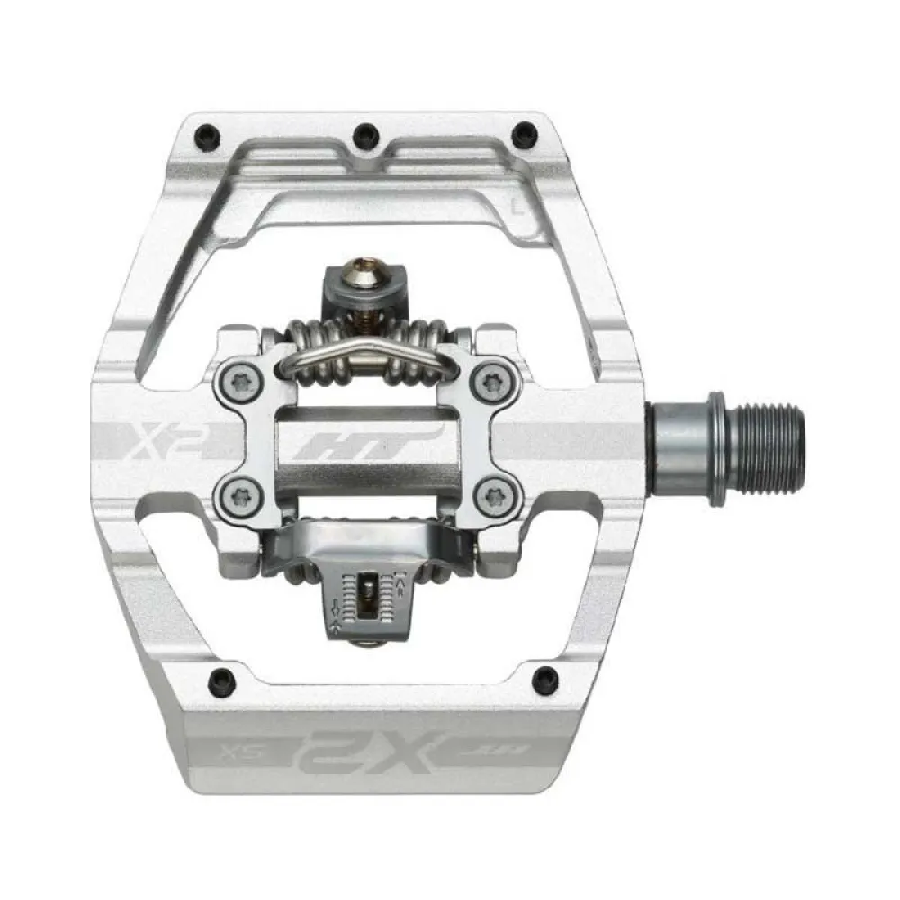 

Педали Ht Components X2 SX, серебряный