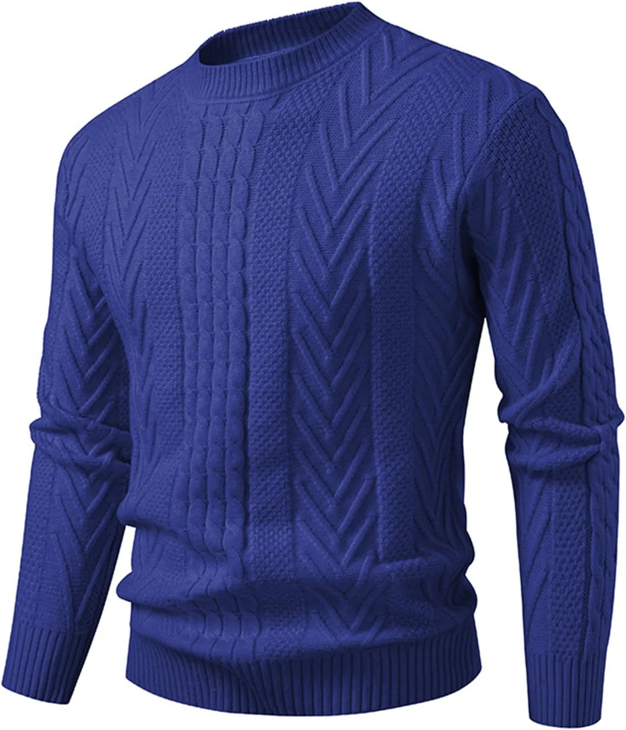 

Мужской свитер с воротником-гольф, Casual, Slim Fit, кабельная вязка, теплый, длинный рукав, зимний