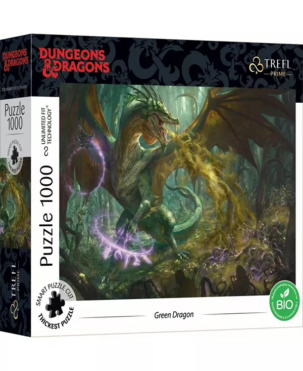 

Главный пазл из 1000 деталей — Подземелья и драконы — Охота на зеленого дракона Trefl, multi-color