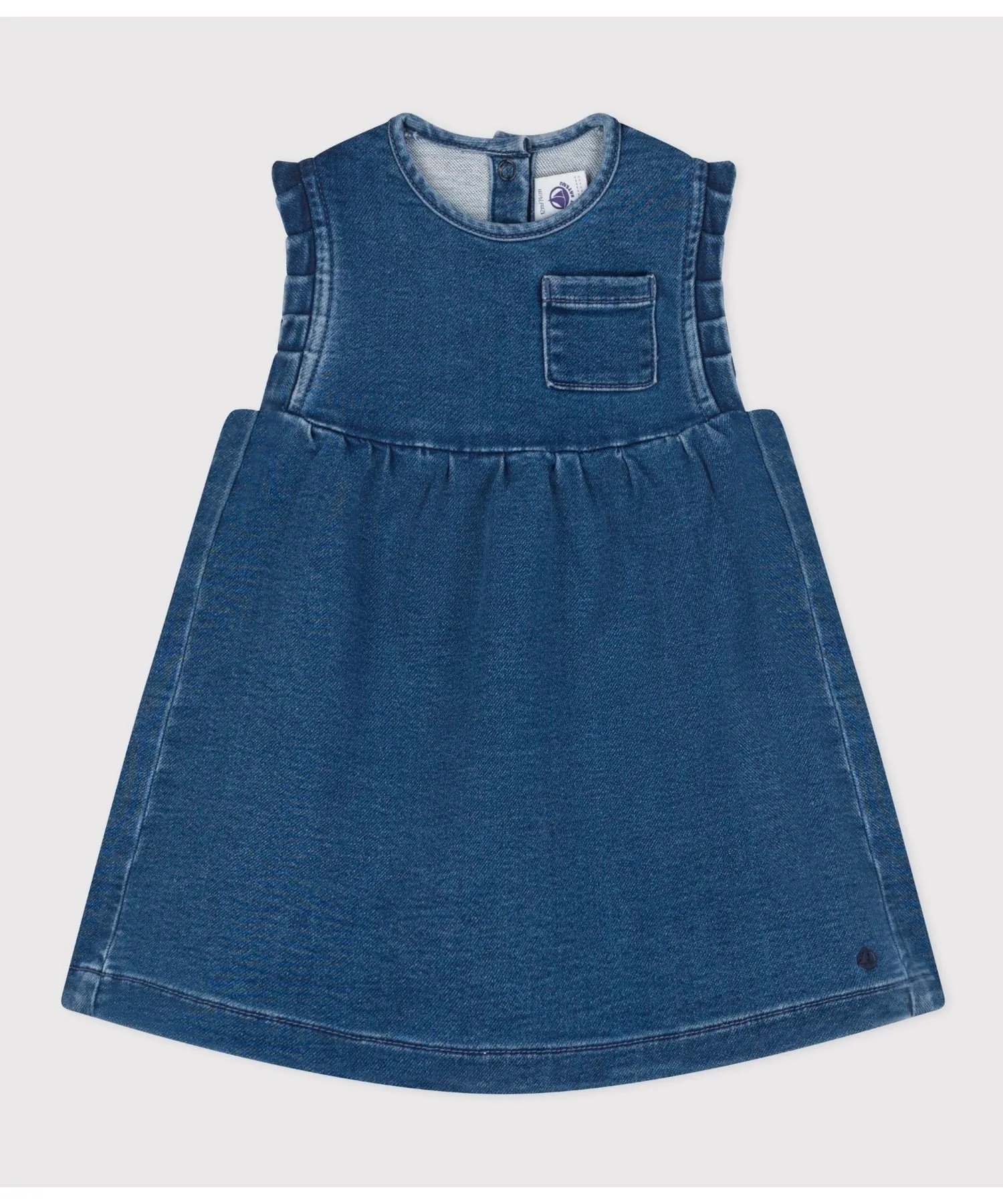 Джинсовая юбка-свитер PETIT BATEAU, Blue — фото 2