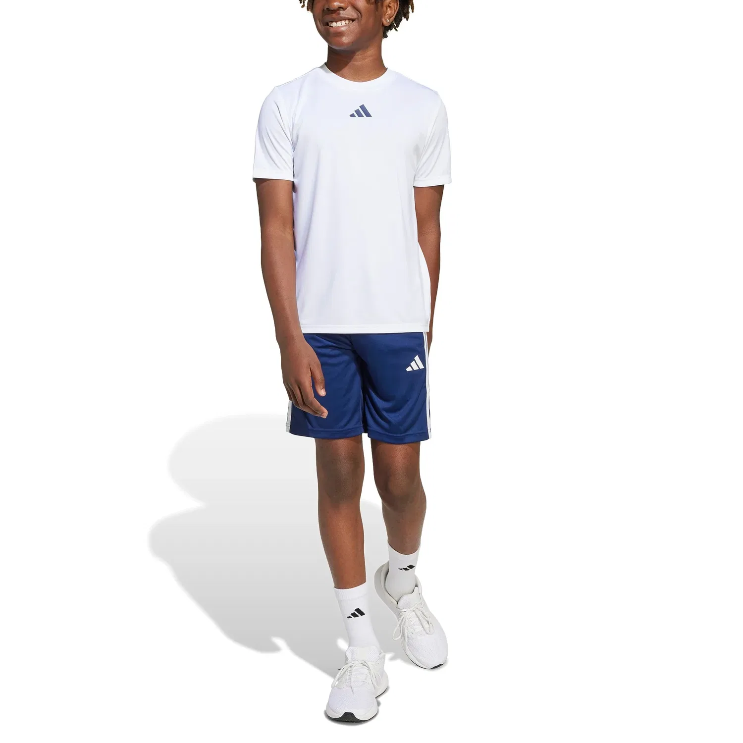 Спортивная повседневная одежда Casual Sportswear SS25 White для детей 3-7 лет Adidas — фото 3
