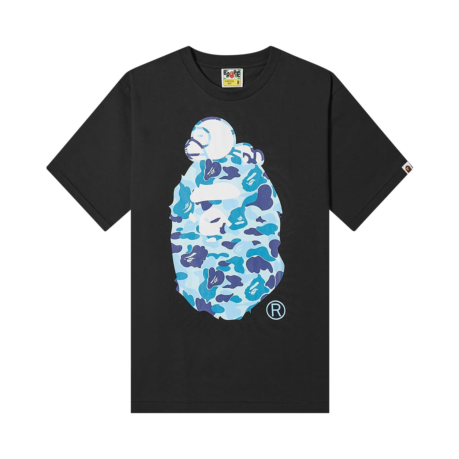 

Футболка BAPE ABC Camo Milo на Big Ape, цвет черный/синий