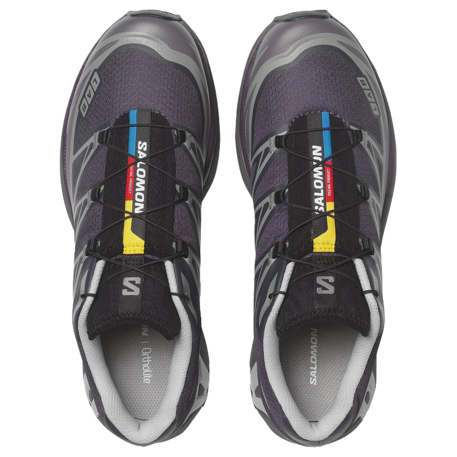 SALOMON Кроссовки XT 6 дышащие поддерживающие повседневные для бега унисекс черные, цвет Black — фото 4