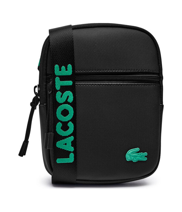 

Сумка через плечо Lacoste, черный / зеленый