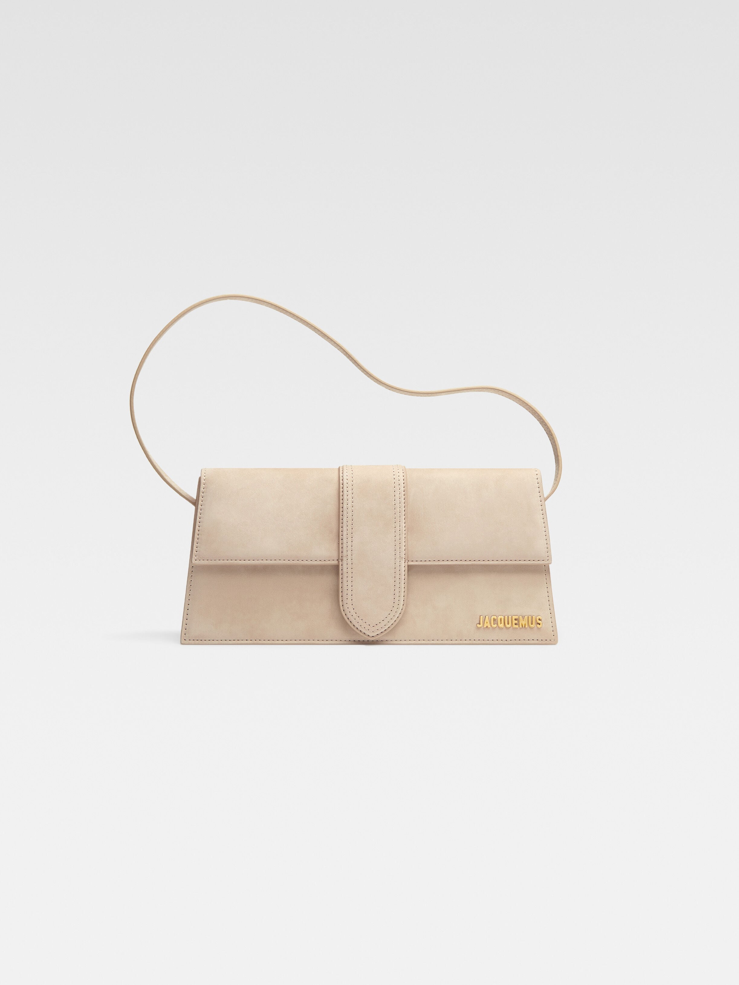 

Длинная сумка с клапаном JACQUEMUS The long Bambino, темно-бежевый