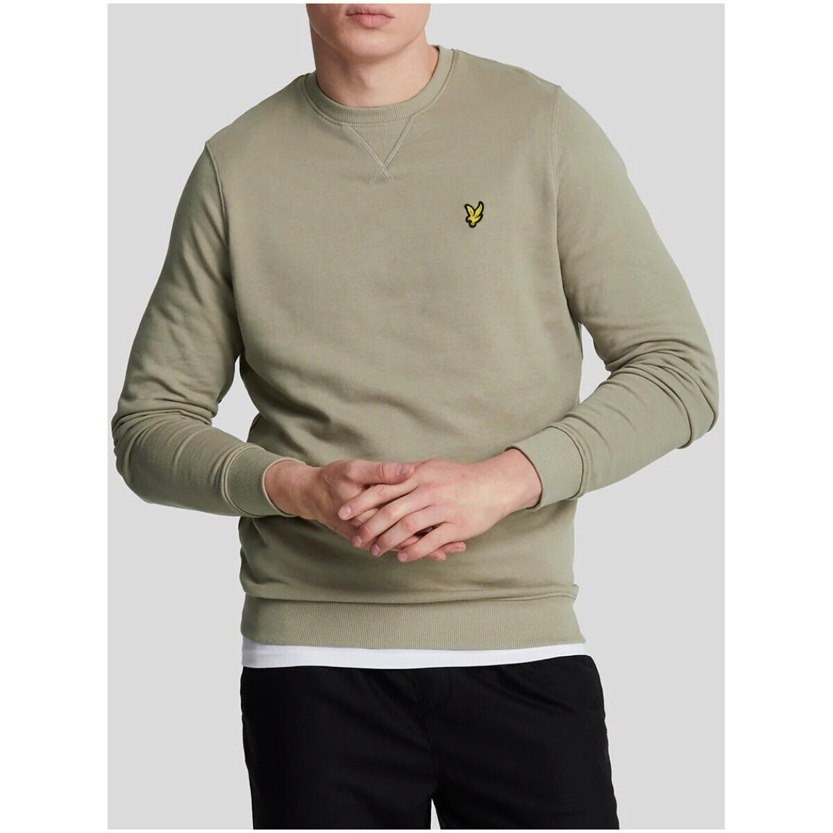 

Свитшот мужской Lyle & Scott хлопковый, бежевый