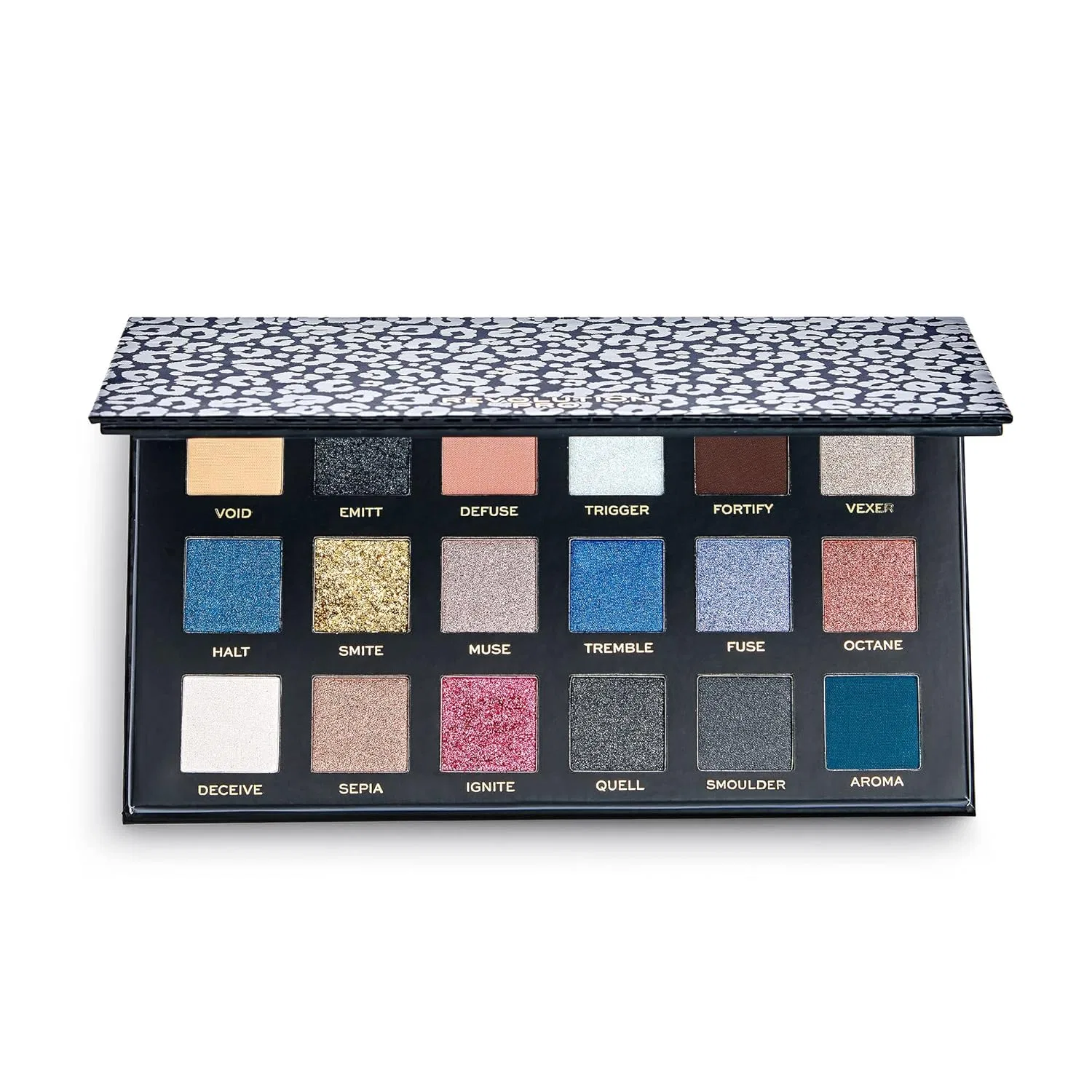 Палетка теней для век New Neutral Smoked от MakeUp Revolution Pro Revolution Beauty London, Neutral, Charcoal, Black, Navy