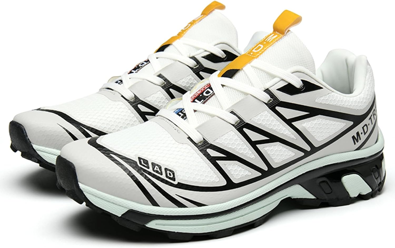 

Мужские спортивные кроссовки с закругленным носком, сетчатой конструкцией, дышащей шнуровкой, противоскользящим покрытием, легкие и удобные, идеально подходят для бега осенью и зимой, езды на велосипеде, ходьбы и занятий фитнесом Qaoterod, бежев...