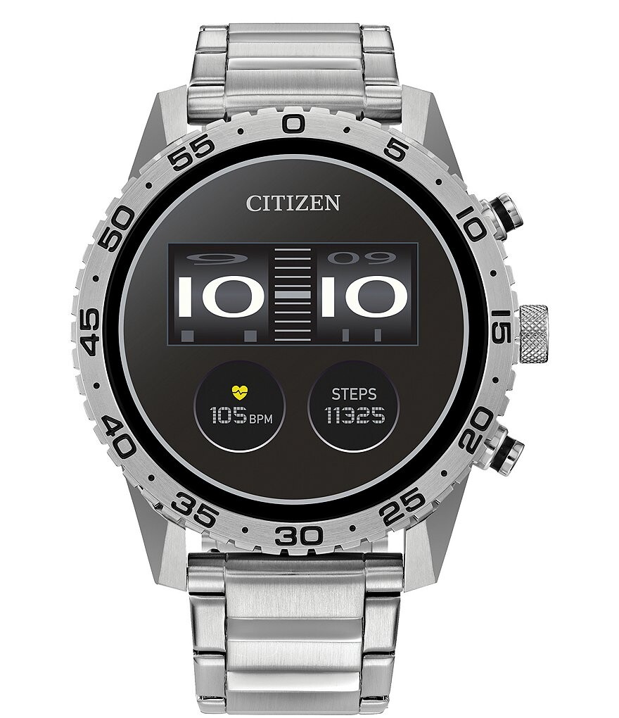 

Умные часы Citizen Unisex G2 Sport с браслетом из нержавеющей стали, серебро