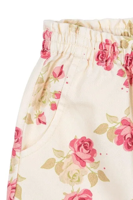 Джинсы багги с завышенной талией MAGOT FRILL PANTS Konges Sløjd, белый — фото 3