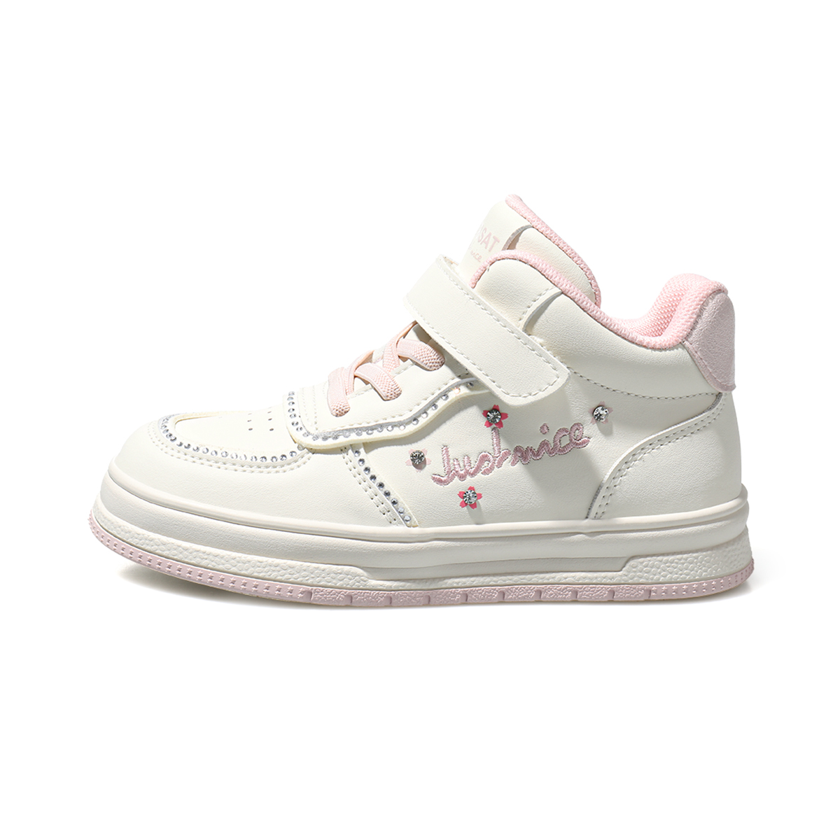 

Детские кроссовки Mid top Kids Lifestyle Shoes ST&SAT KIDS, бежевый/розовый