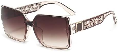 

Женские солнцезащитные очки, модные квадратные ретро-солнцезащитные очки с большой оправой и градиентным переходом цвета, женские солнцезащитные очки для мужчин MTZJH, C5