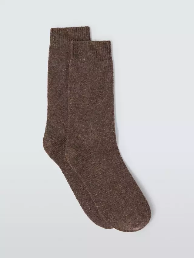 

Носки John Lewis Wool Silk Blend Ankle, цвет mocha