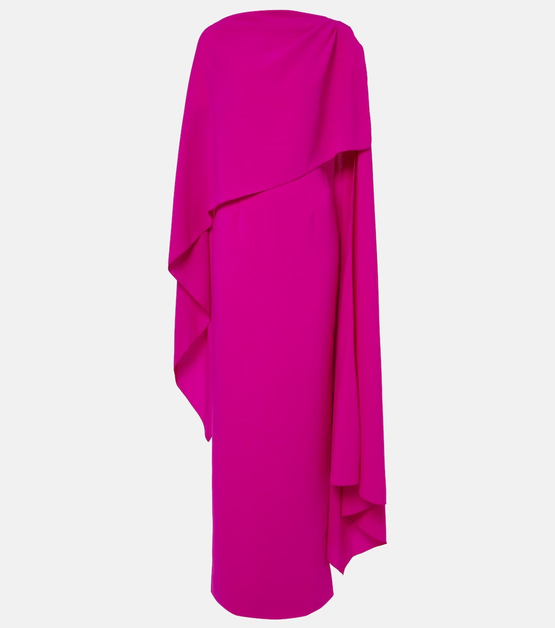 

Платье Деметрия с накидкой из крепа Roksanda, фуксия