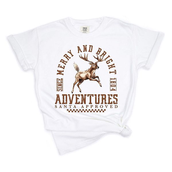 

Футболка Merry and bright adventures garment dyed Simply Sage Market