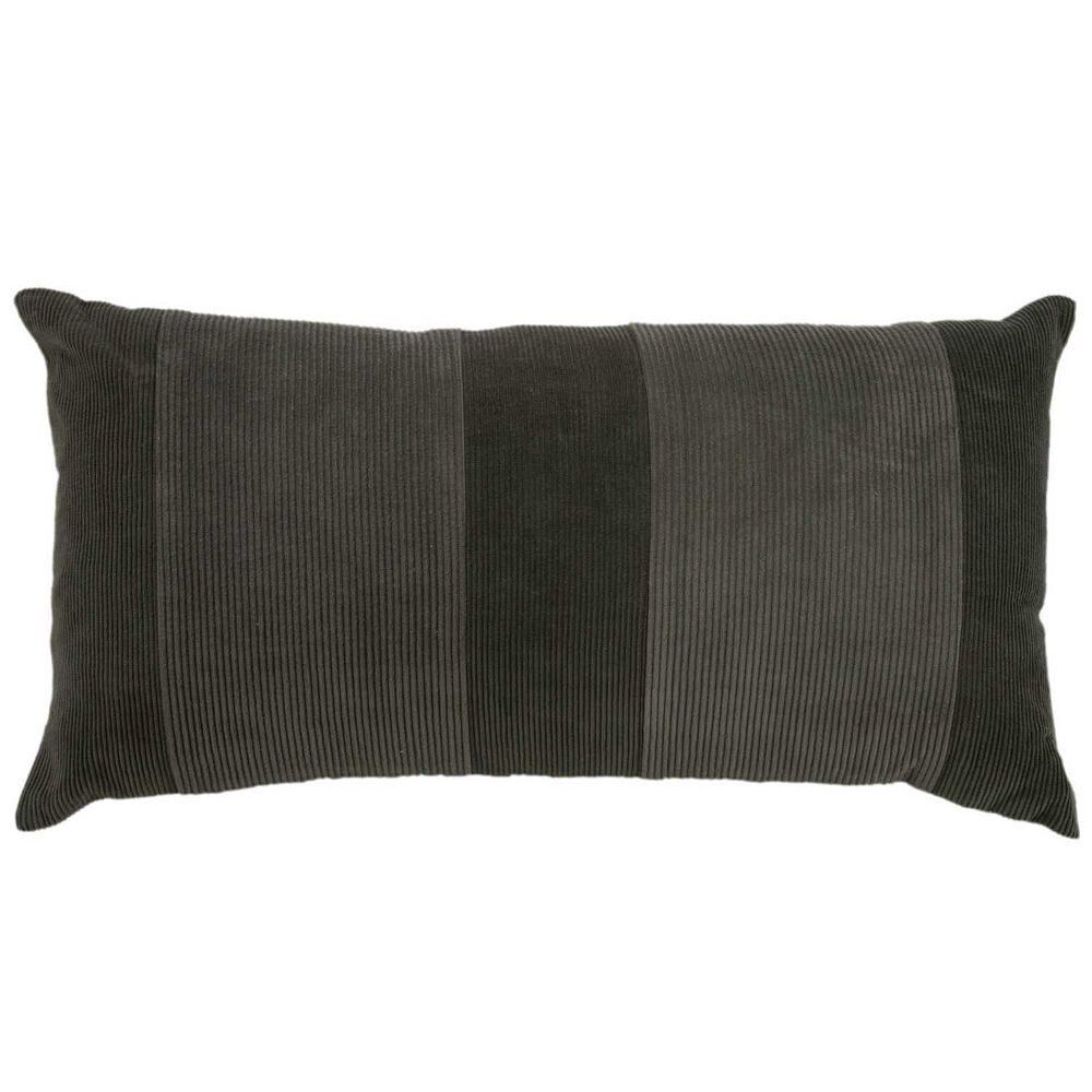 

Декоративная наволочка Rizzy Home Bob размером 14 x 26 дюймов из вельвета и бархата, серый