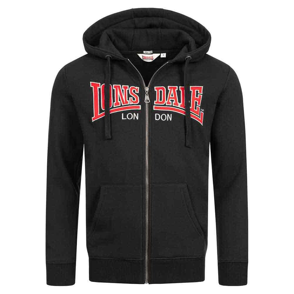 

Толстовка Lonsdale Birmingham Lp277 Full Zip, черный