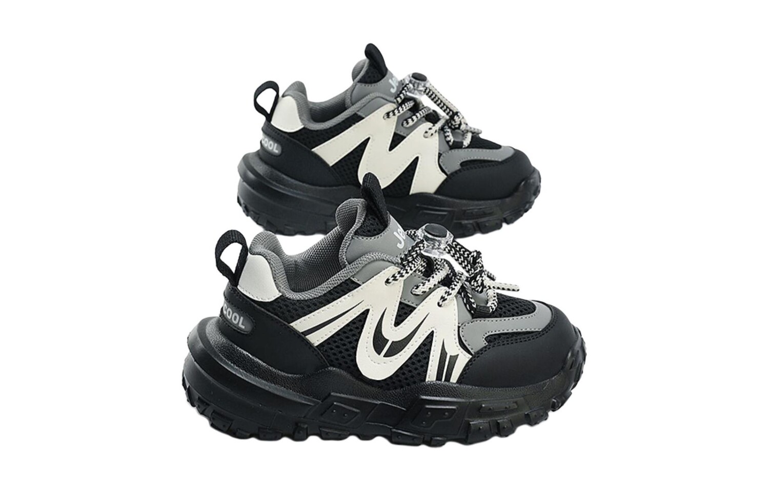 Кроссовки Jeep Kids Lifestyle Shoes Kids Low-top Black/White, черный/белый — фото 2