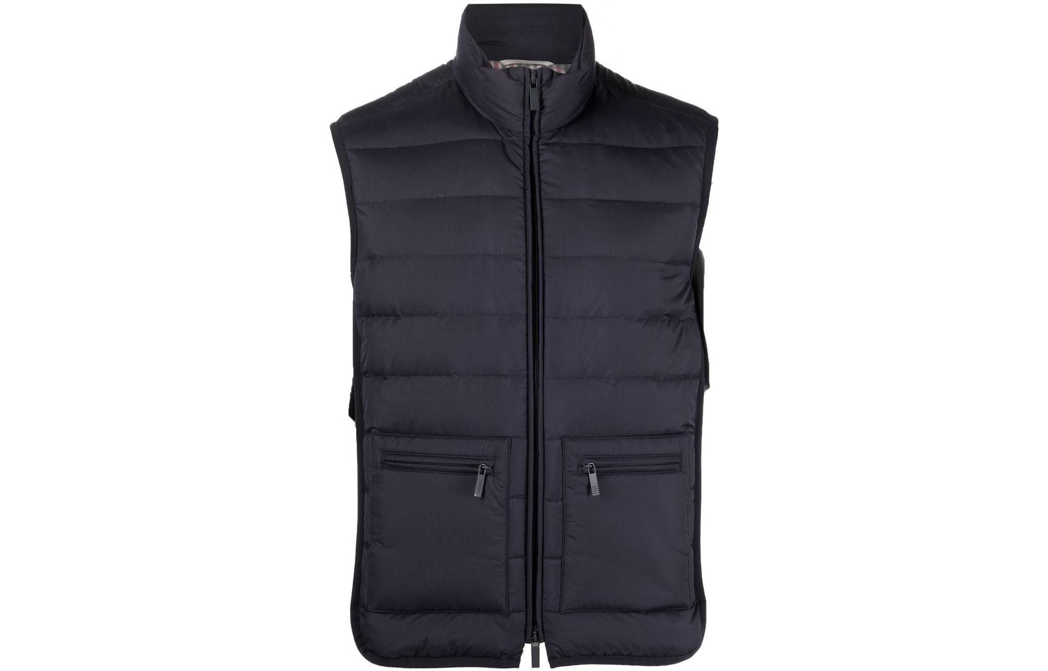 

THOM BROWNE Застёгивающаяся жилетка, Marine Blue
