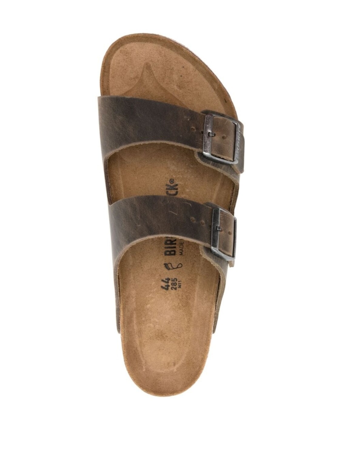 Сандалии Birkenstock Arizona Natural Leather Oiled, хаки — фото 4