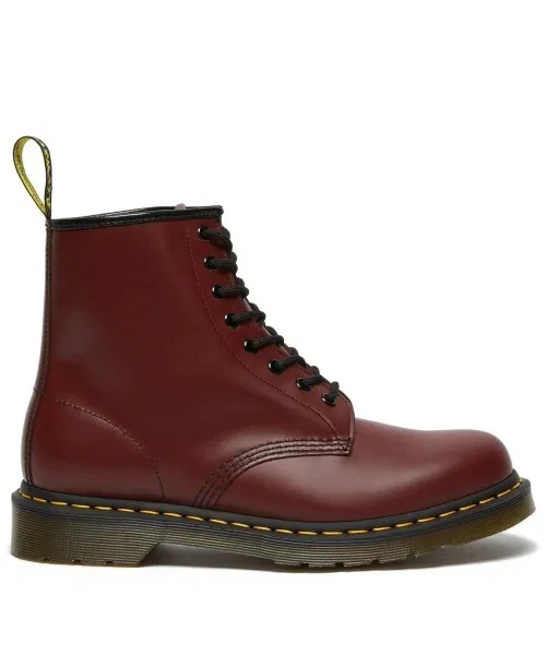 Ботинки 8-ми отверстий Dr. Martens 1460, вишнёво-красные