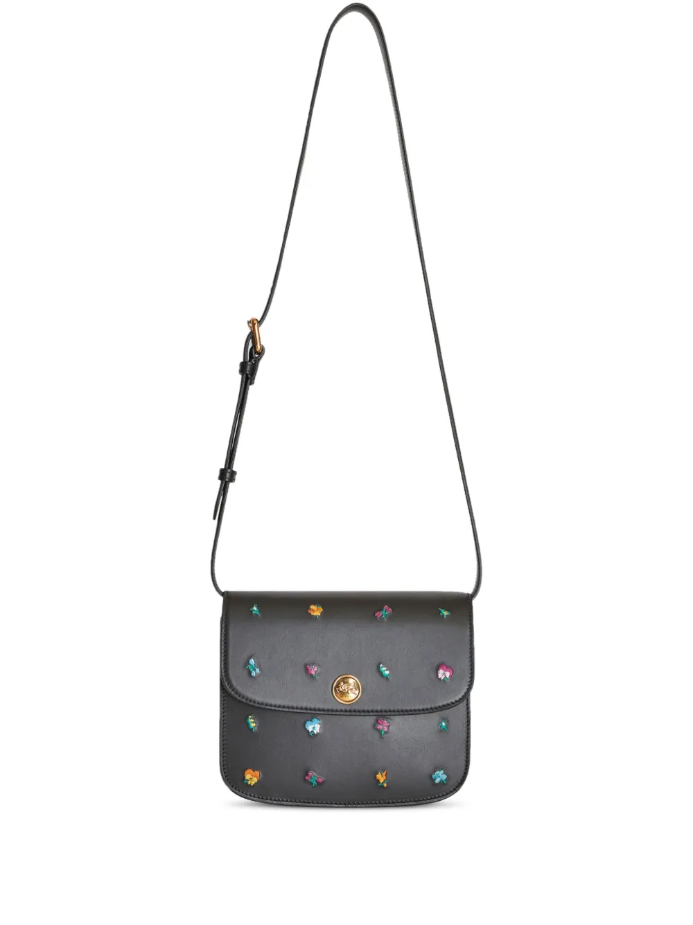 

Маленькая сумка на плечо Essential с цветочной вышивкой ETRO, черный