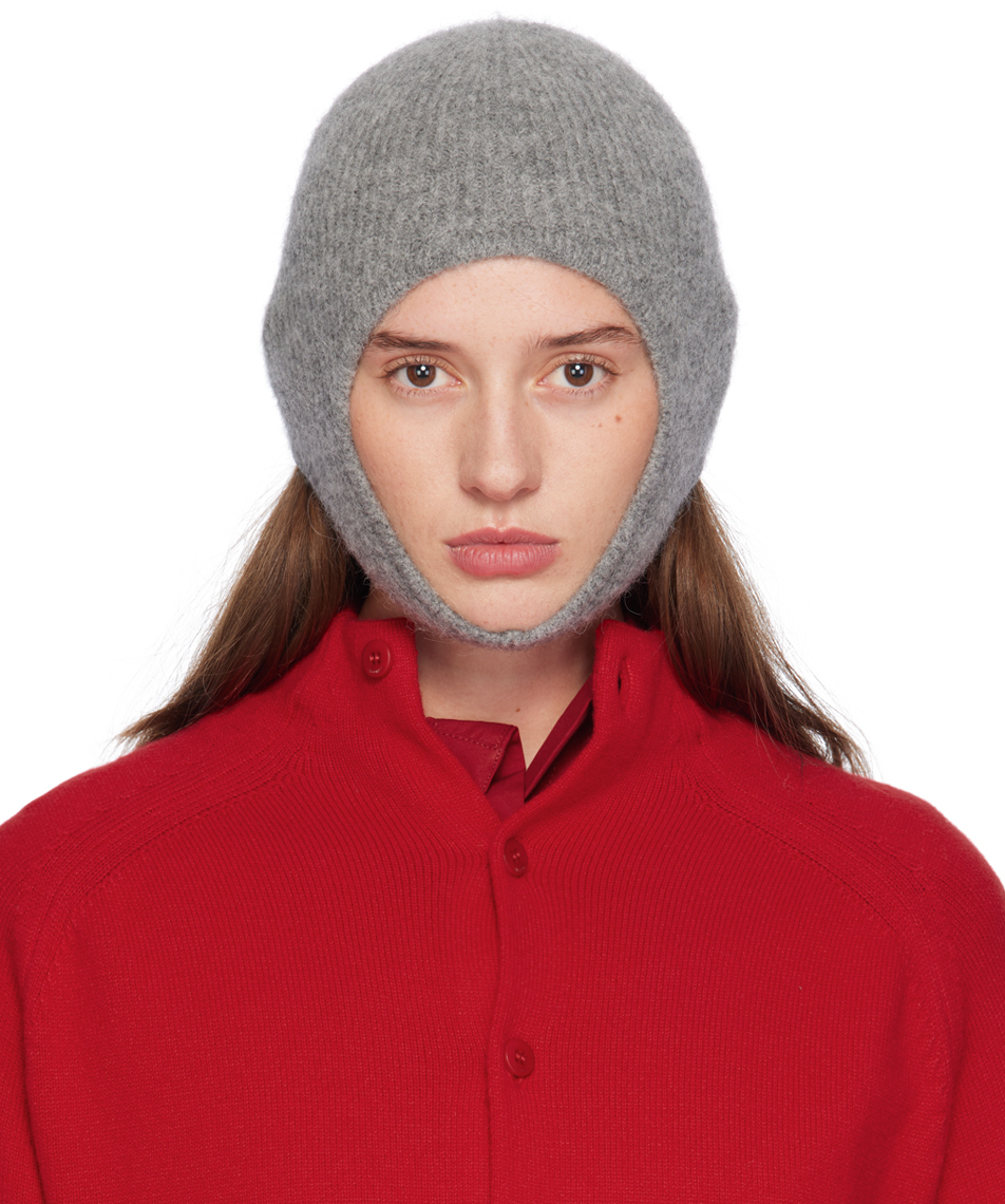 

Серая шапка-бини La Casa 'La capuche Gros Grain' JACQUEMUS, темно-серый