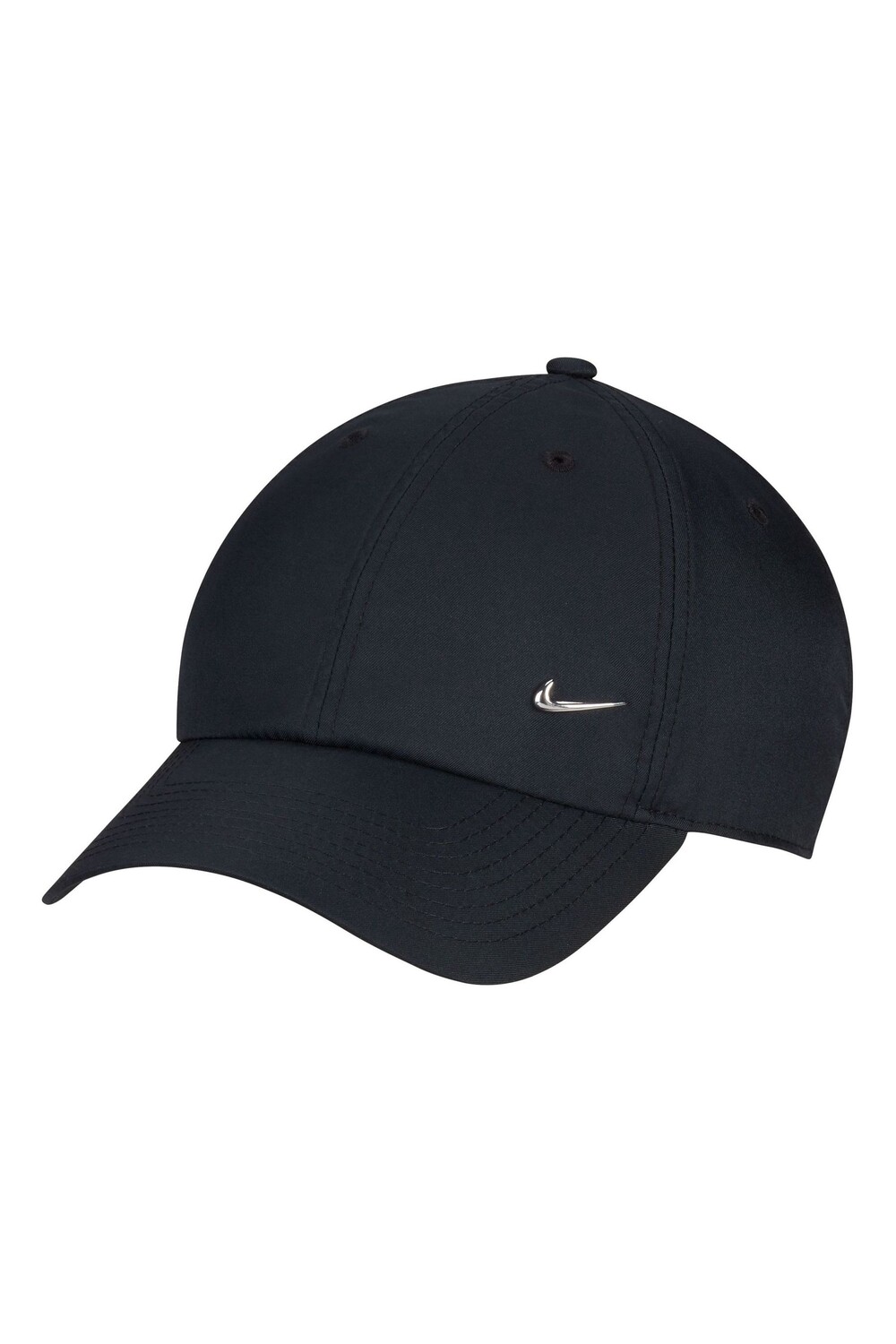 

Металлическая кепка Dri-FIT Club свободного кроя с логотипом Swoosh Nike, черный