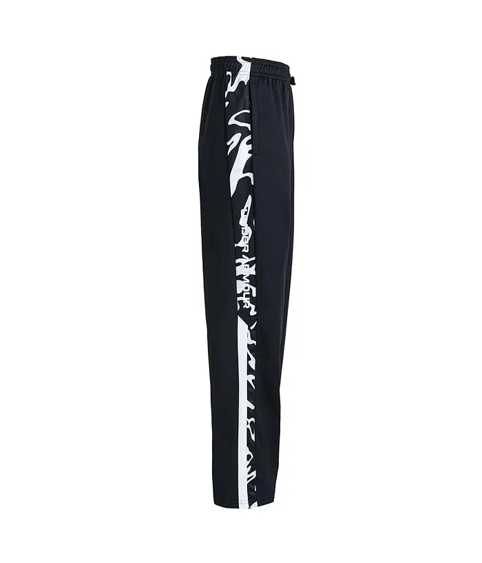 Штаны зауженные с принтом Brawler Print Fill Tapered Pants Under Armour Kids, Black/White — фото 3