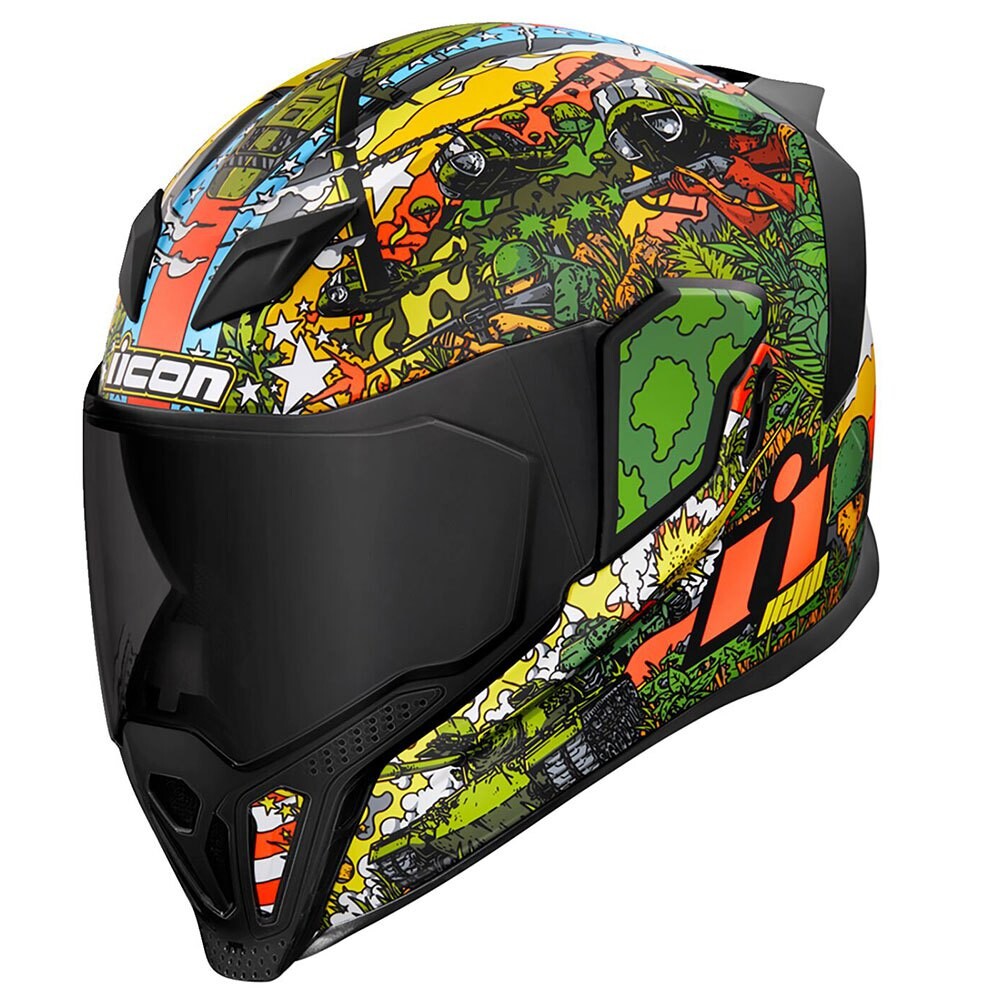 

Шлем полнолицевой Icon Airflite GP23, разноцветный