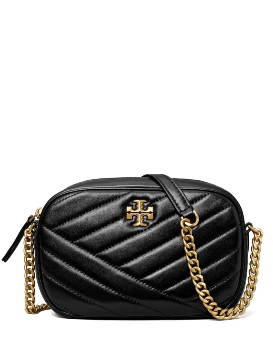 

Tory Burch стеганая сумка через плечо с логотипом, черный
