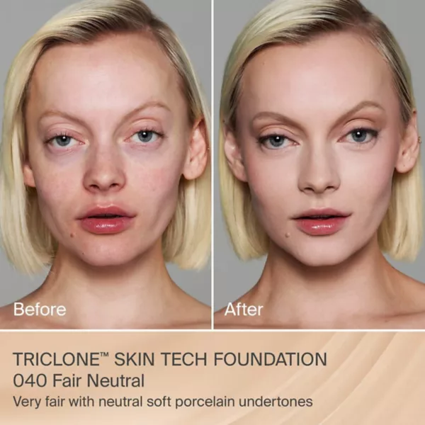 Triclone skin tech тональная основа средней степени покрытия с ферментированной арникой Haus Labs By Lady Gaga, цвет 040 fair neutral — фото 2