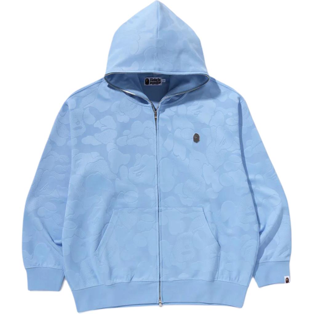 

Bape Solid Camo джерси расслабленного кроя худи с молнией A BATHING APE, синий