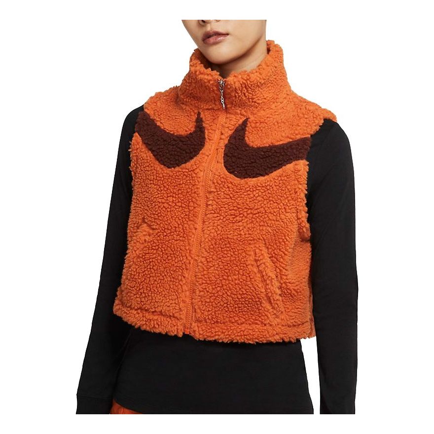 

Жилет (WMNS) Nike Athleisure Casual Sports Stay Warm Stand Collar Vest Earthy Yellow